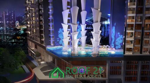 Pre-Sale Opportunity: 1-Bedroom Condo with Stunning Beach View in New High-Rise of Jomtien, Pattaya