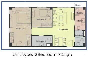 2-BR Condo at Condo One X Sathorn - Narathiwat in Chong Nonsi