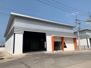 Exterior view of a commercial warehouse building