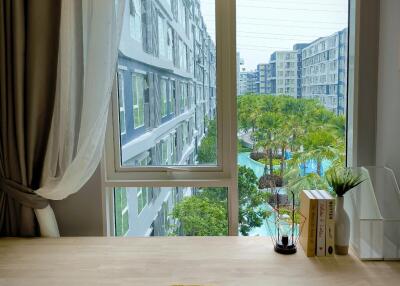 Study area with a view of the residential complex