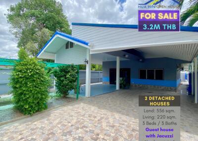 Exterior view of detached house for sale with yard