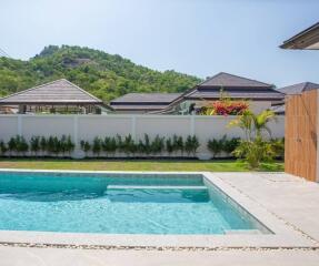 Outdoor area with a swimming pool