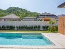 Outdoor area with a swimming pool