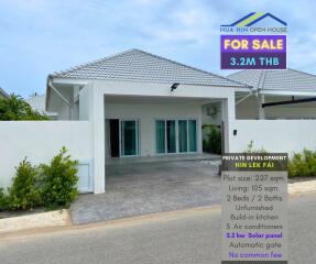 Front view of a house for sale in Hua Hin Open House private development