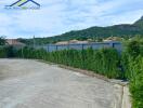 Outdoor area with a scenic view and greenery