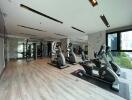 modern fitness center with exercise machines