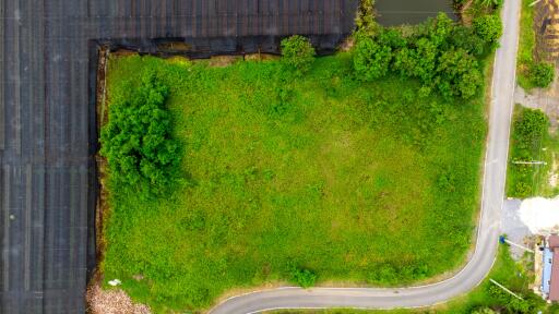 aerial view of vacant land