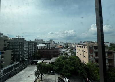 View of surrounding buildings from the window