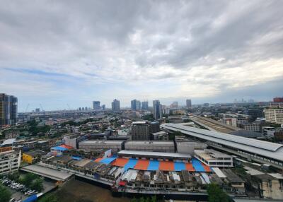 View of the city from a high vantage point