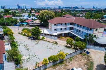 Aerial view of a residential building complex