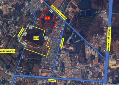 Aerial view map showing property locations and nearby streets