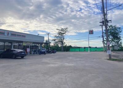 Convenience store with parking area