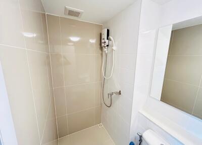 Modern bathroom with shower