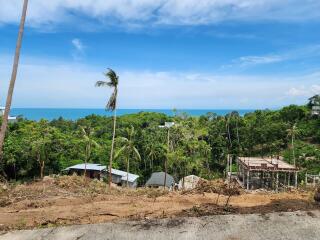 Ocean view and construction area