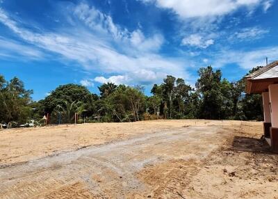 Empty lot with a clear sky