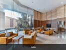 Spacious and modern lobby with seating and natural light