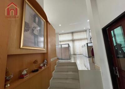 Stylish interior with stairs and decor