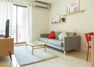 Bright living room with modern decor