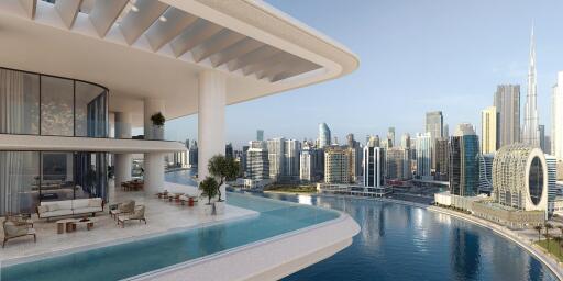 Water Front Living  Luxury Finishes  Burj Khalifa View