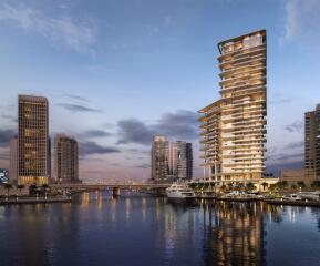 Water Front Living  Luxury Finishes  Burj Khalifa View