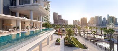 Water Front Living  Luxury Finishes  Burj Khalifa View