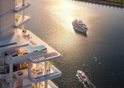 Water Front Living  Luxury Finishes  Burj Khalifa View