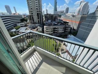 View from the balcony overlooking the city