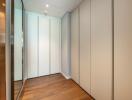 Modern hallway with ample storage