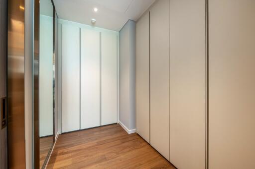 Modern hallway with ample storage