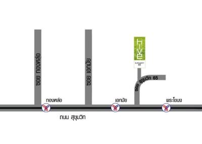 Map showing access roads to the property location