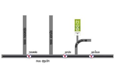 Map showing access roads to the property location