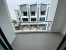 Balcony with a view of neighboring buildings