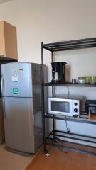 A kitchen corner with appliances