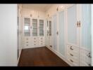 Spacious walk-in closet with ample storage