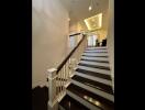 Staircase in a modern home interior