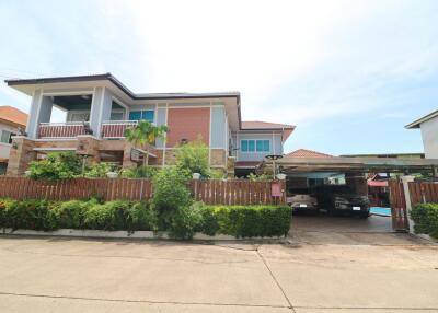 Two-story house with garage