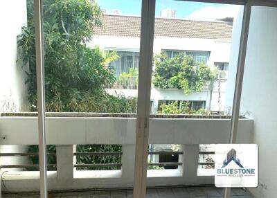 Balcony view with sliding doors leading outside