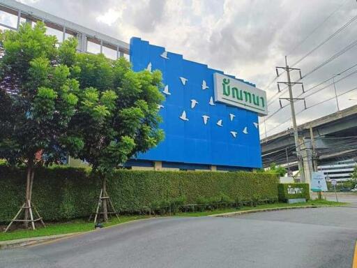 Outside view of a building with greenery