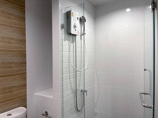 Modern bathroom with shower