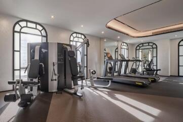 Modern gym with equipment