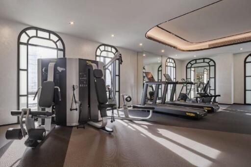 Modern gym with equipment