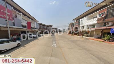 Street view of residential buildings