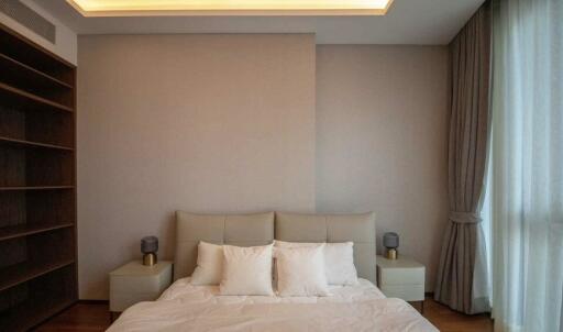 Modern bedroom with neutral tones