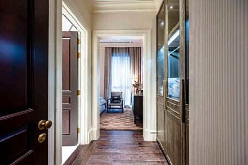 Hallway leading to a bedroom