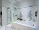 Luxury Bathroom with Marble Finishes