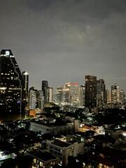 Night view of city skyline