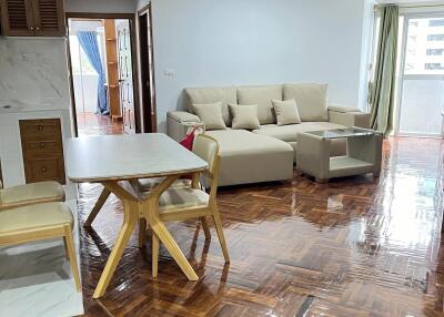 Living room with dining area and furniture