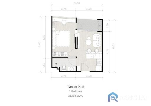 สำหรับ ขาย คอนโด 1 ห้องนอน ที่ Secret Garden Condominium