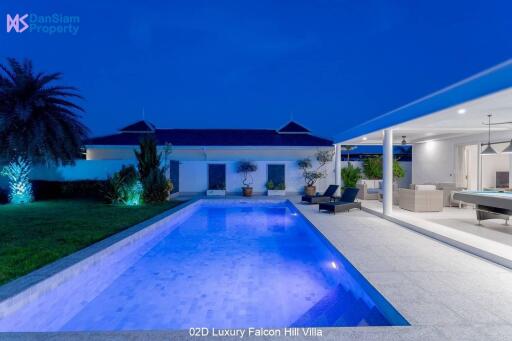 Luxury 3-Bedroom Pool Villa in Hua Hin at Falcon Hill