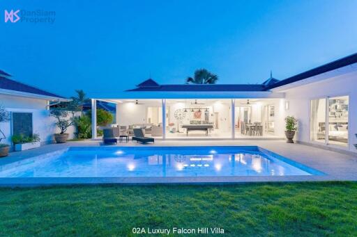 Luxury 3-Bedroom Pool Villa in Hua Hin at Falcon Hill